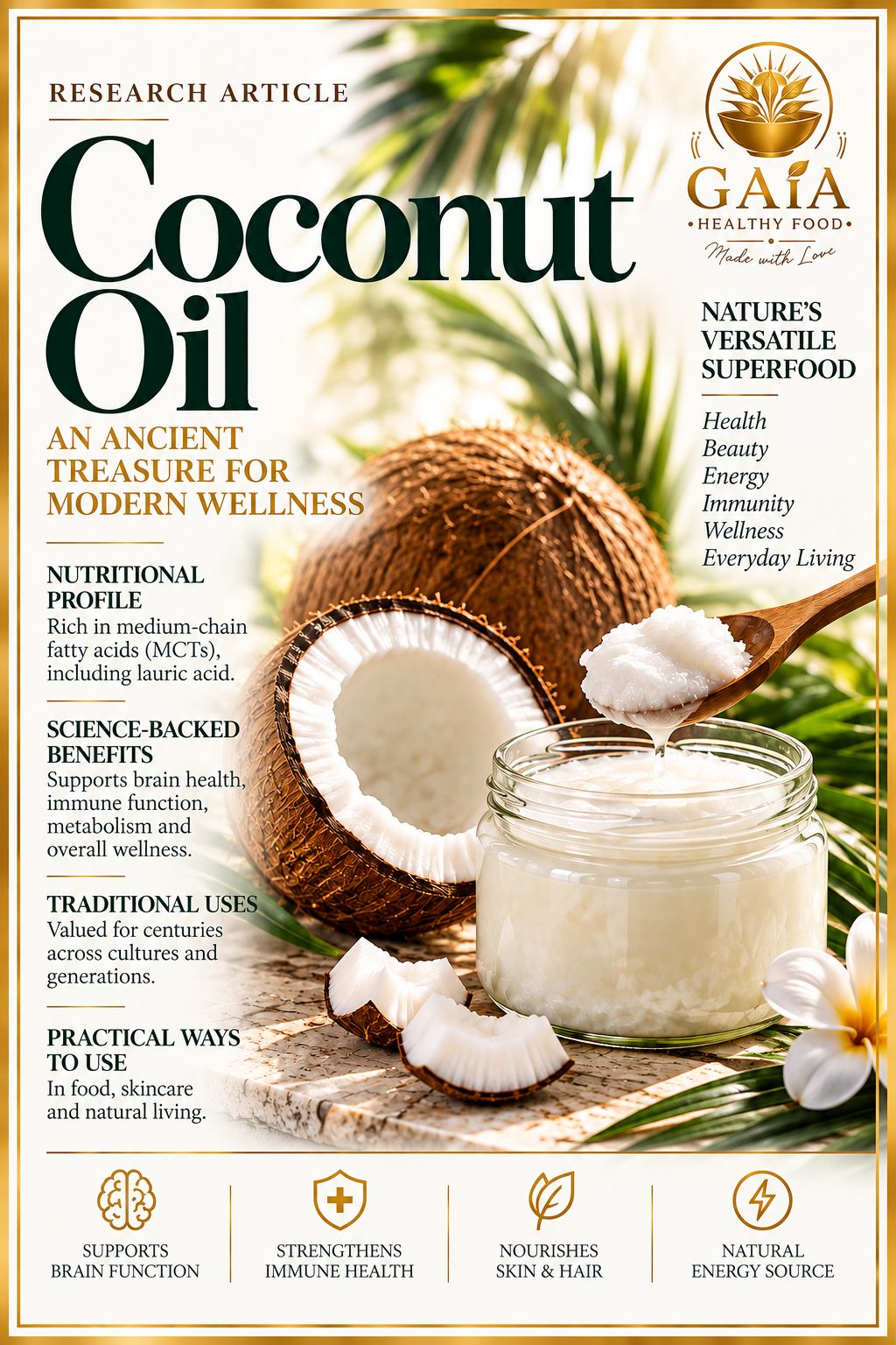 Aceite de Coco — portada del artículo GAIA Investiga